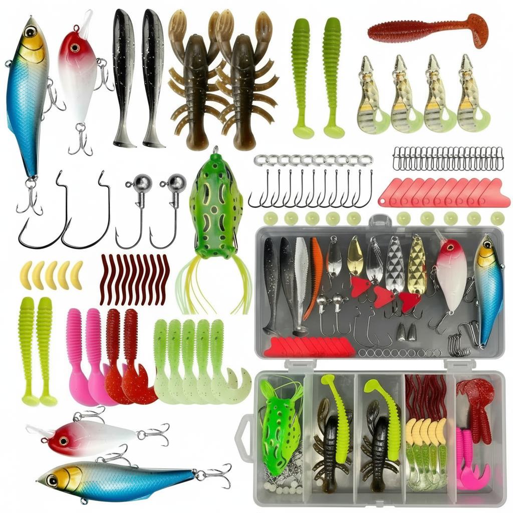 Fishing Equipment And Gear - 133개 프리미엄 낚시 미끼 세트, 낚시