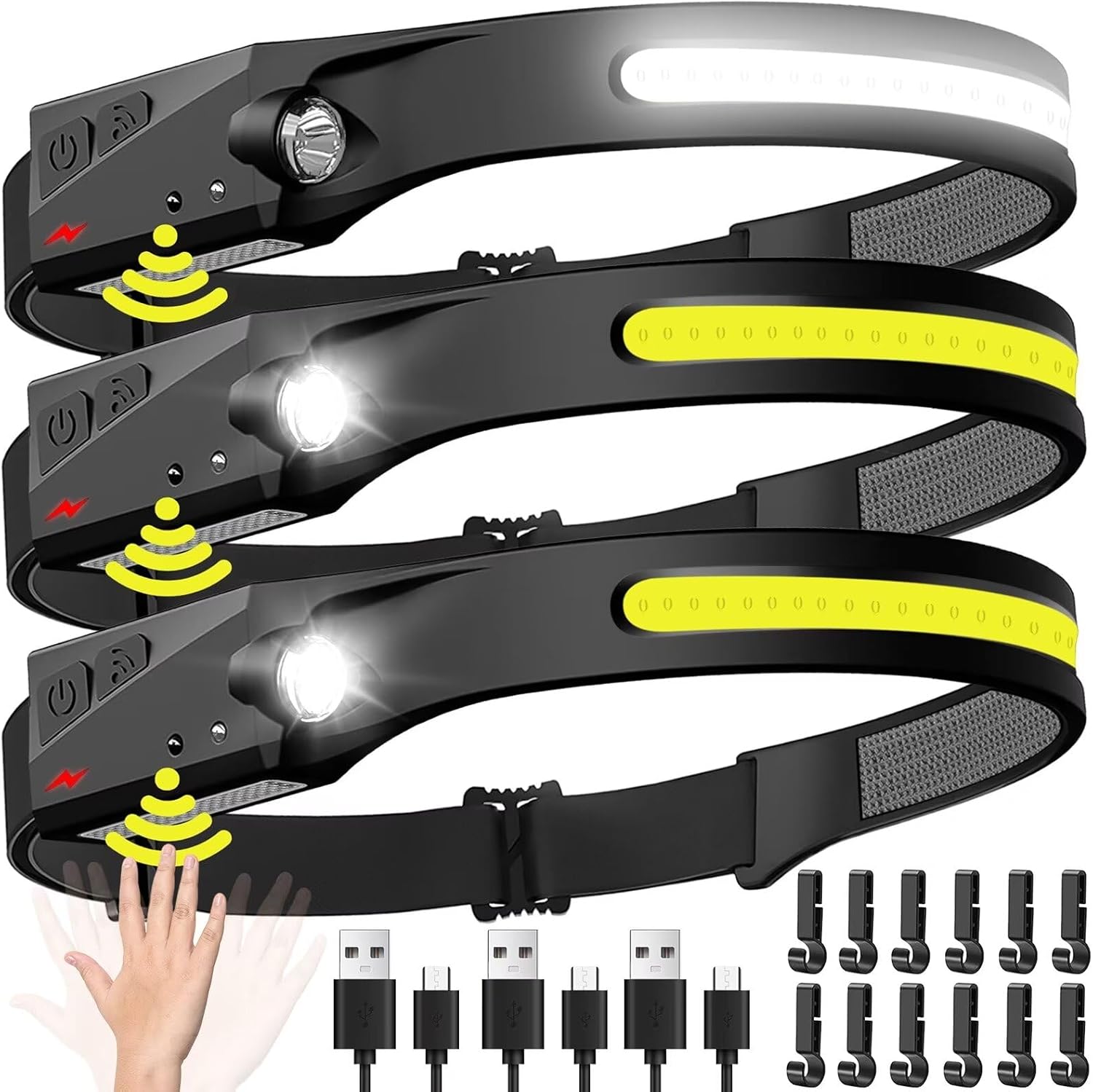 Fishing Headlamp - 센서 헤드램프 LED 헤드 손전등 충전식