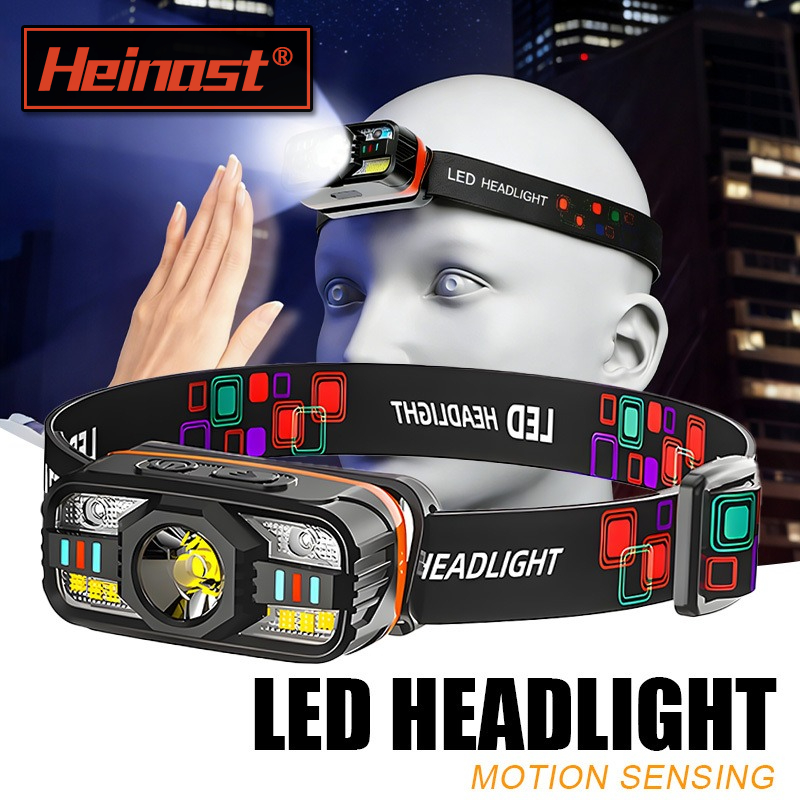 Fishing Headlamp - USB 충전식 LED 헤드램프 내장 배터리가