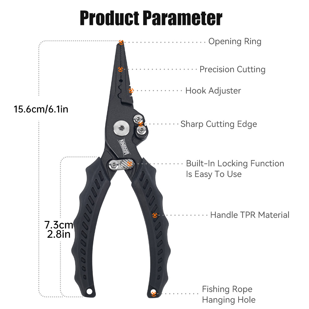 왕국 낚시 펜치 다기능 분할 링 와이어 커터 후크 리무 - Fishing Equipment Parts 리뷰 및 가격