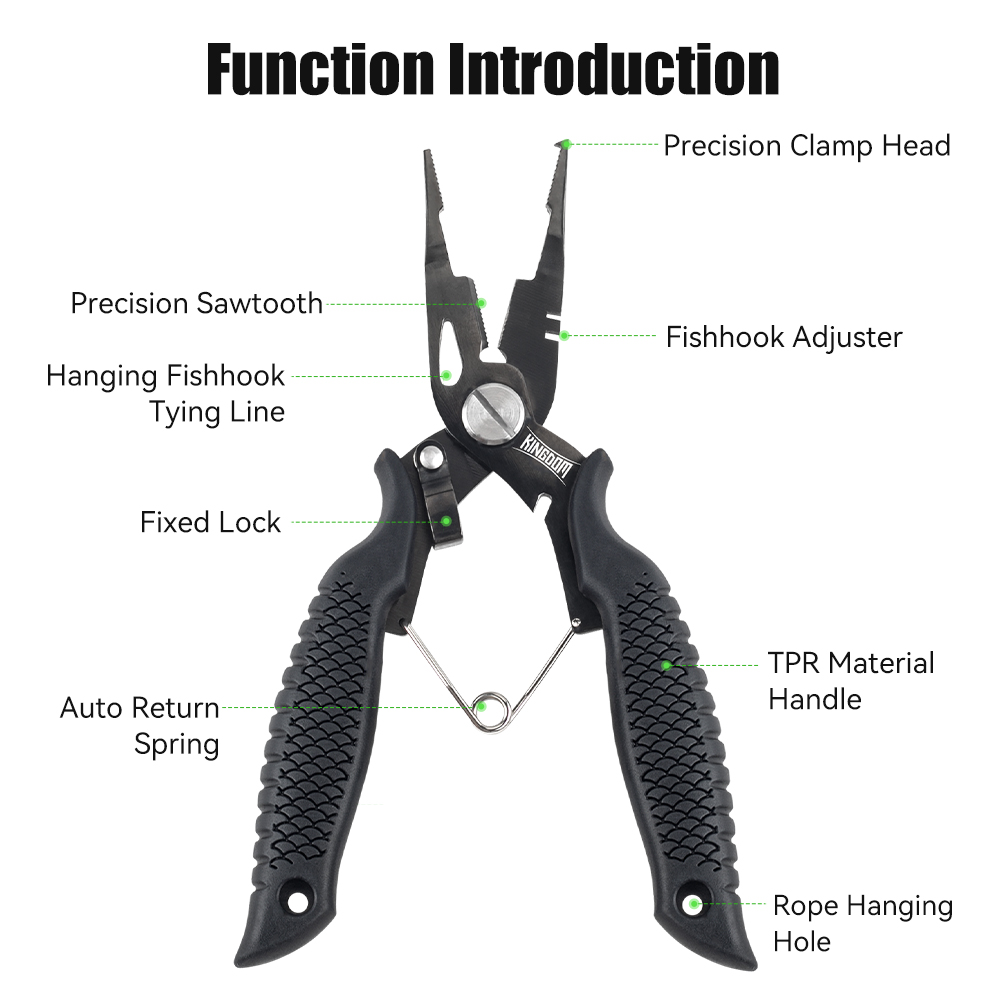 왕국 낚시 펜치 다기능 분할 링 와이어 커터 후크 리무 - Fishing Equipment Parts 리뷰 및 가격