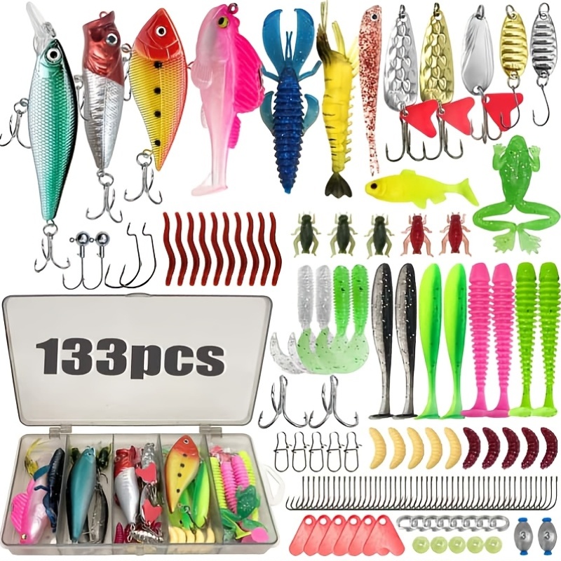 133개 프리미엄 낚시 미끼 세트, 낚시 장비 및 용품 - Fishing Equipment And Gear 리뷰 및 가격