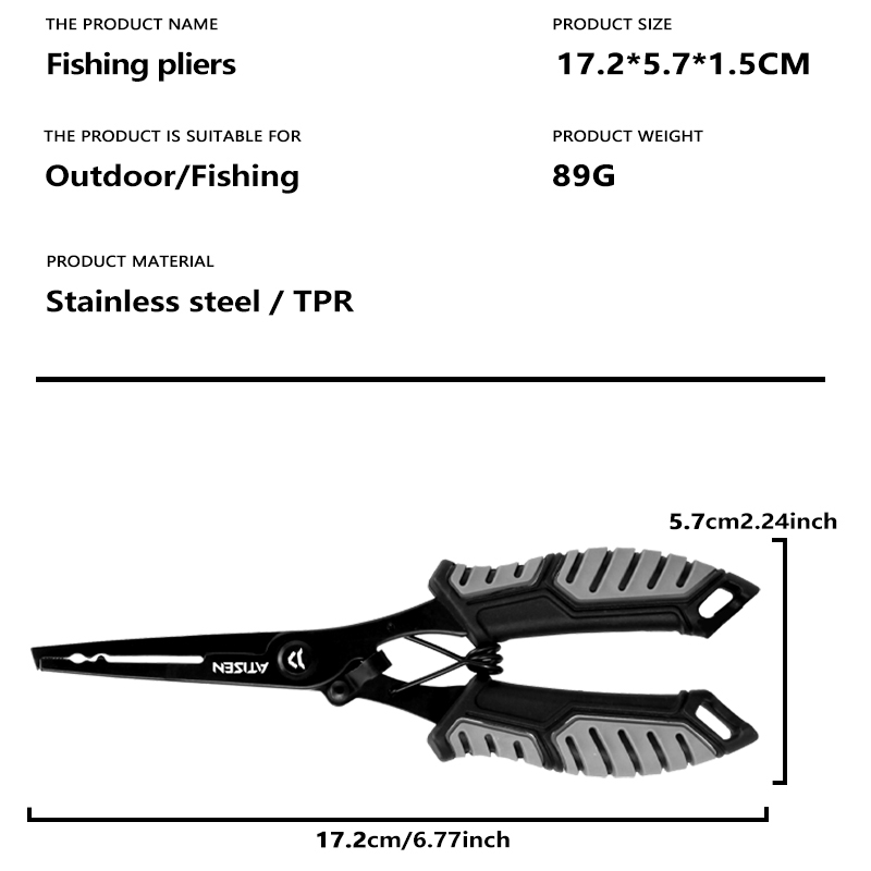 낚시 집게 후크 리무버, 스테인리스 스틸 긴 코 낚시  - Fishing Equipment Parts 리뷰 및 가격