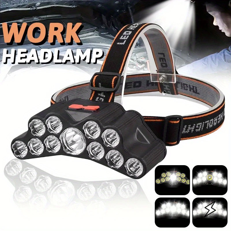 11 LED 전조등 강한 빛 헤드 램프 Type-C 충 - Fishing Headlamp 리뷰 및 가격