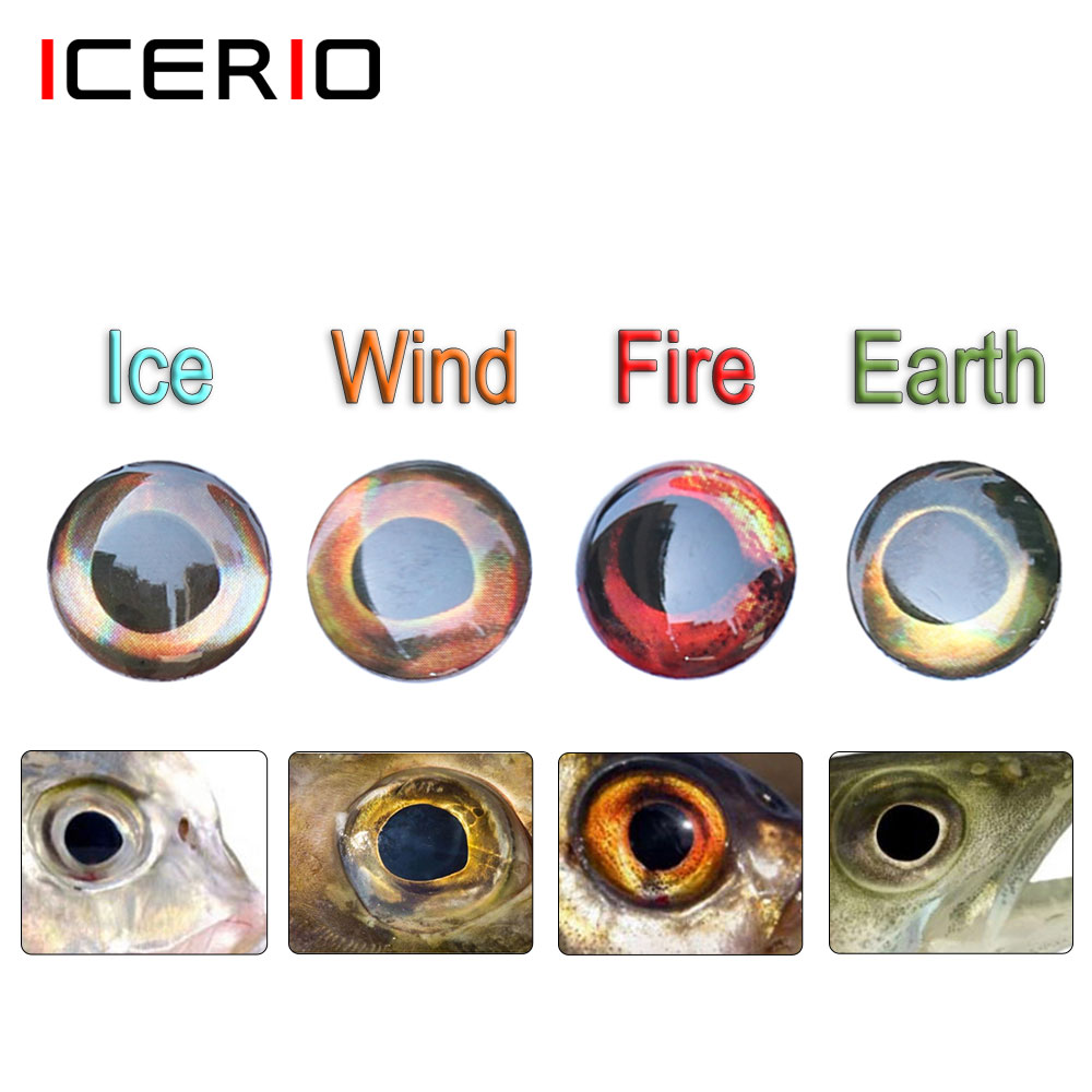 ICERIO 100PCS 홀로그램 3D 4D 물고기 눈 - Fishing Equipment Parts 리뷰 및 가격