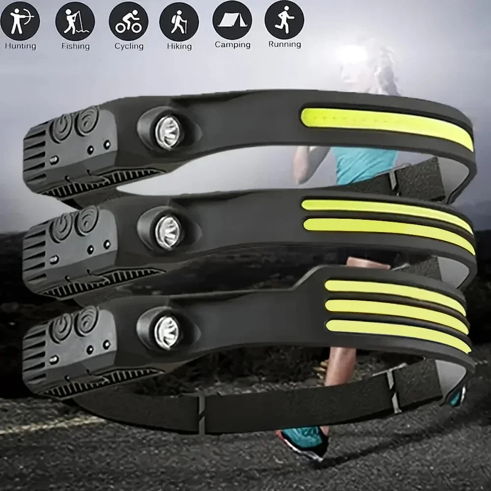 LED 센서 헤드램프 USB 충전식 LED 헤드 토치  - Fishing Headlamp 리뷰 및 가격