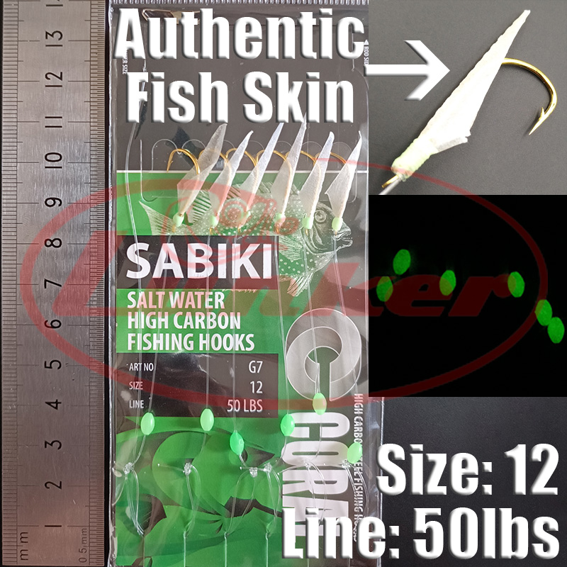 Lunker sabiki 리그 후크 빛나는 빛나는 구슬 - Fishing Equipment Parts 리뷰 및 가격