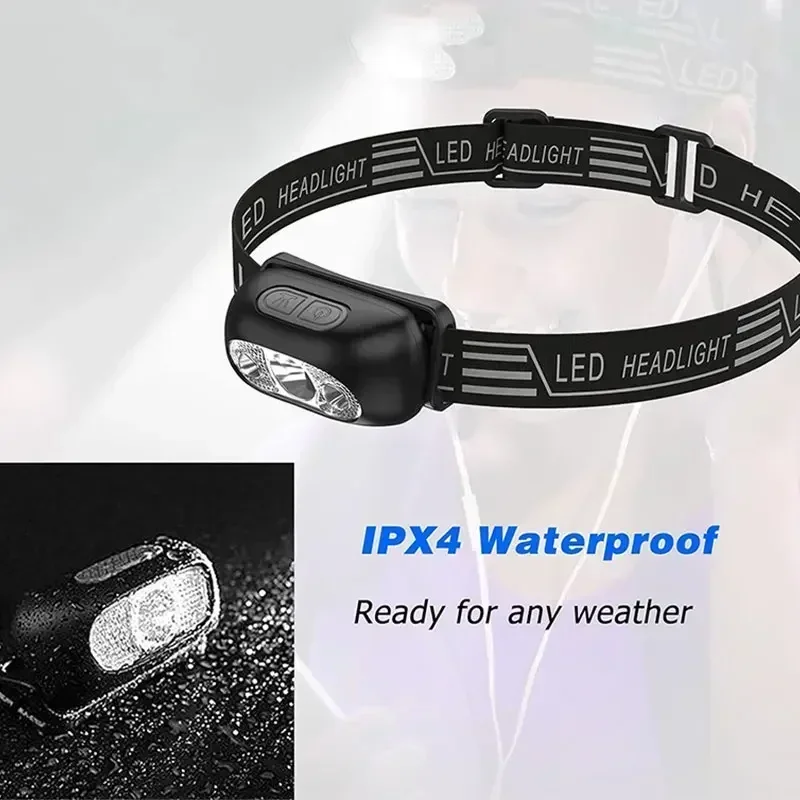 강력한 센서 조절식 LED 헤드 플래시 라이트 USB  - Fishing Headlamp 리뷰 및 가격